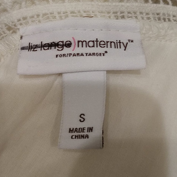 Slip-on maternity sundres, cream color, size small - Picture 5 of 5